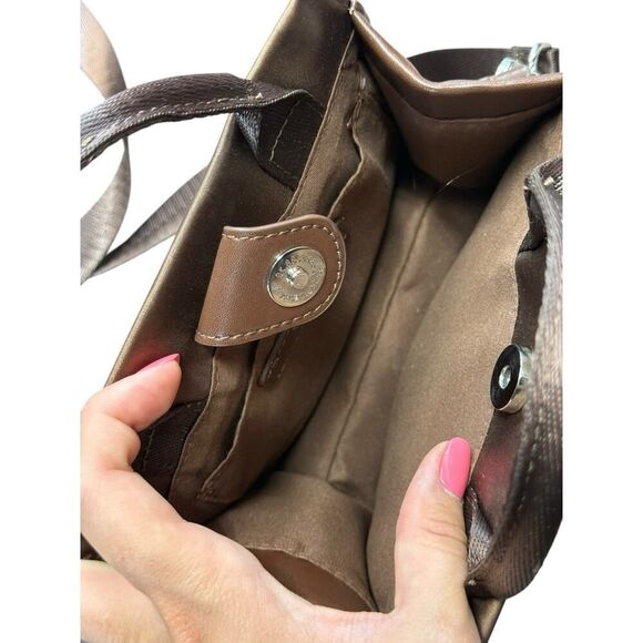 Brandon Blackwood ESR “End Systemic Racism” Satin Mini Tote Brown OS - Picture 9 of 10